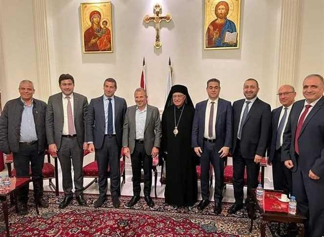 النائب جبران باسيل عايد البطريرك العبسي على رأس وفد من التيار