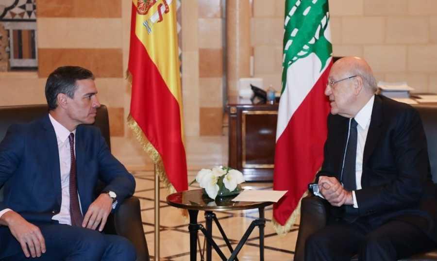 سانشيز من السراي الى عين التينة.. ميقاتي: ملتزمون بمحاسبة مطلقي النار على اليونيفيل.. وبري: إنتخاب رئيس مدخل الزامي لولوج لبنان مرحلة الحل
