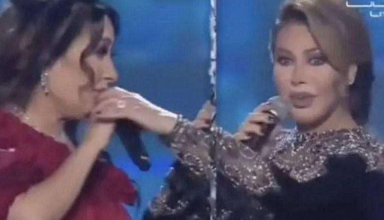 نوال الزغبي تعلقّ بعد سحبها الـ"مايك" من لطيفة... و"لطوف" تردّ على "نونو"