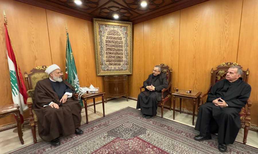 الشيخ علي الخطيب يلتقي وفد رابطة "كاريتاس لبنان"