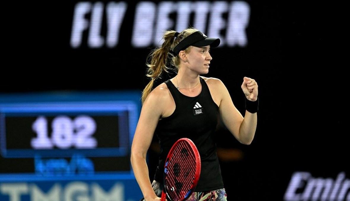 ريباكينا وخاتشانوف إلى مربّع الكبار في "أستراليا المفتوحة"
