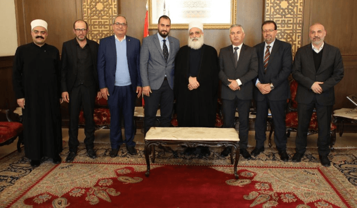 شيخ العقل لطائفة الموحدين الدروز استقبل زوارا ودعا الى تدارك خطورة إضعاف القضاء