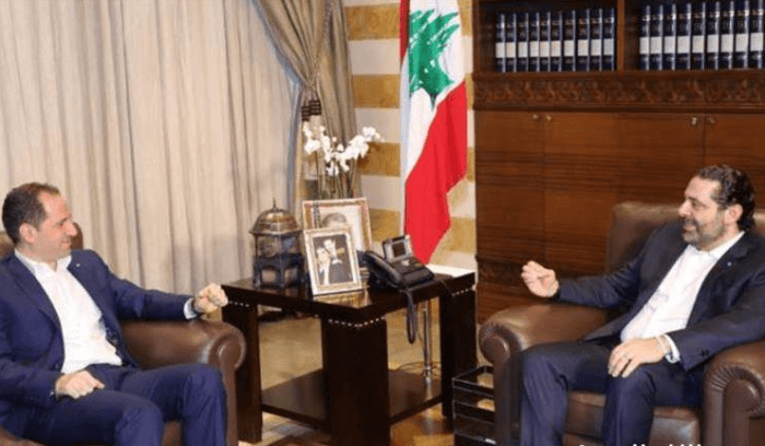 رئيس حزب الكتائب اللبنانية زارالرئيس سعد الحريري في بيت الوسط