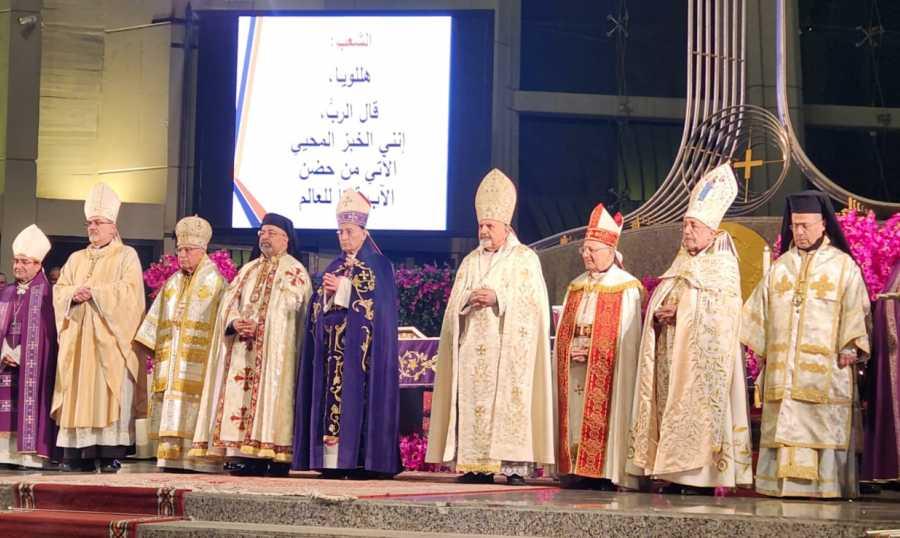 قداس احتفالي لبطاركة الشرق الكاثوليك في بازيليك سيدة لبنان.. الراعي: لمَ أنتم خائفون هكذا؟