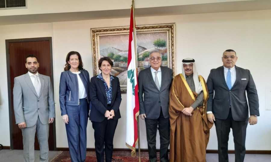 سفراء "اللّقاء الخماسي" في الخارجية: الإسراع في انتخاب رئيس وفي الاصلاحات
