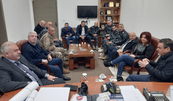 النائب نقولا صحناوي ووفد "الوطني الحر" يزوران "إطفاء بيروت"