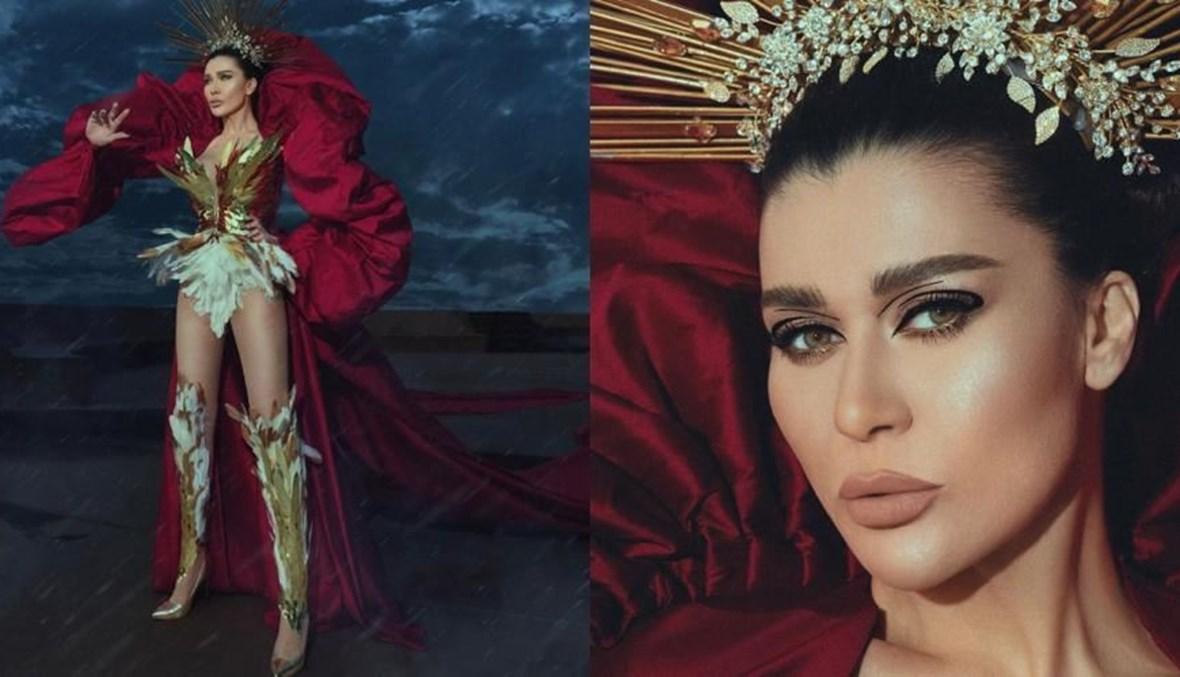 نادين الراسي تنتفض على الواقع بإطلالة المحارب
