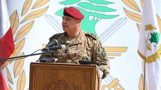 قائد الجيش اللبناني يردّ على "بعض الموتورين": سأخرق القانون في هذه الحالة