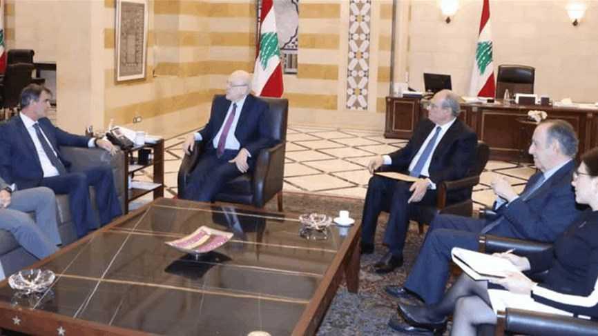 رئيس حكومة نجيب ميقاتي يلتقي وفد صندوق النقد