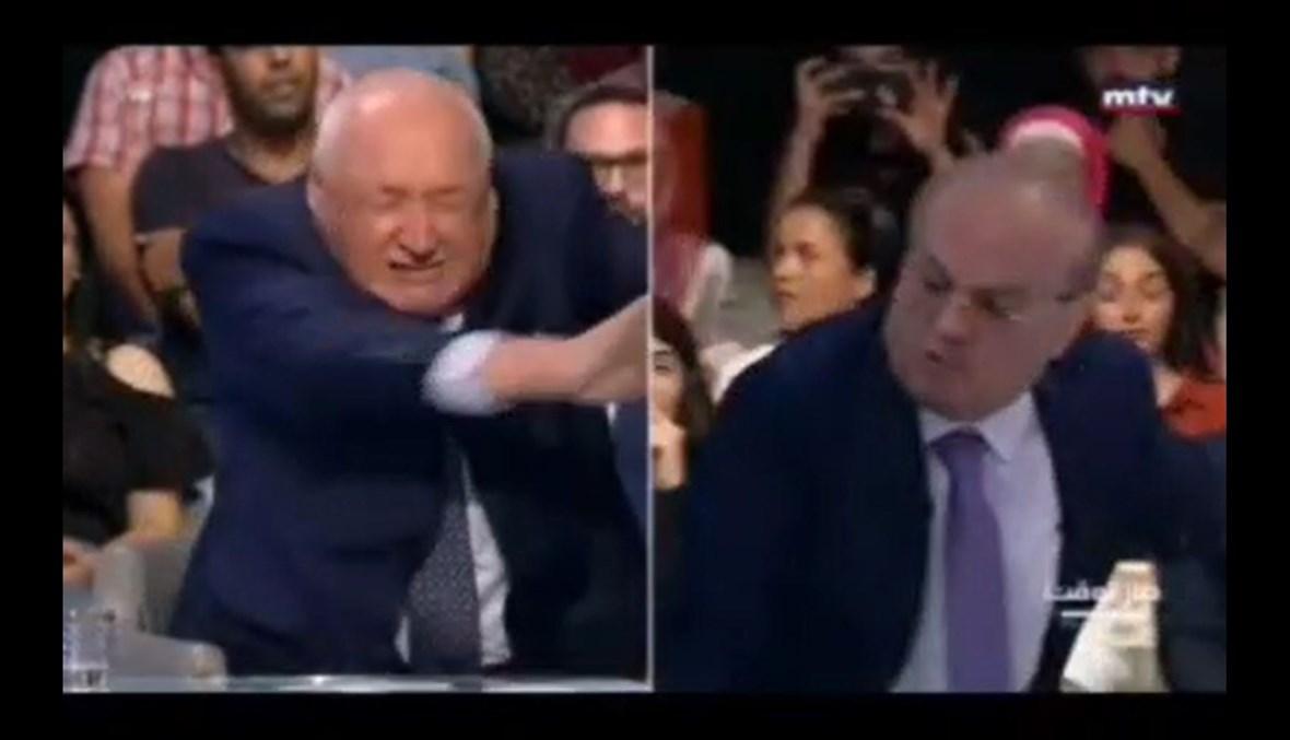 بالفيديو- تضارب بين وئام وهاب وسيمون أبو فاضل على الهواء