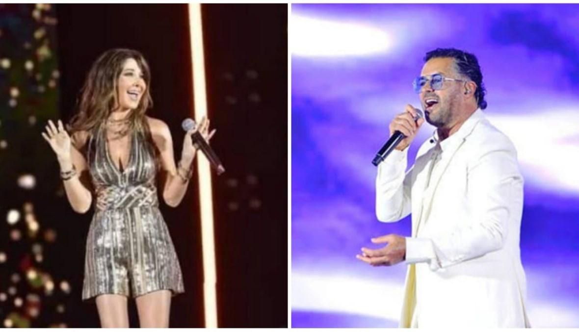 "رفع شعار كامل العدد"... نانسي عجرم وراغب علامة يتألّقان بحفل مهرجان العلمين المصري