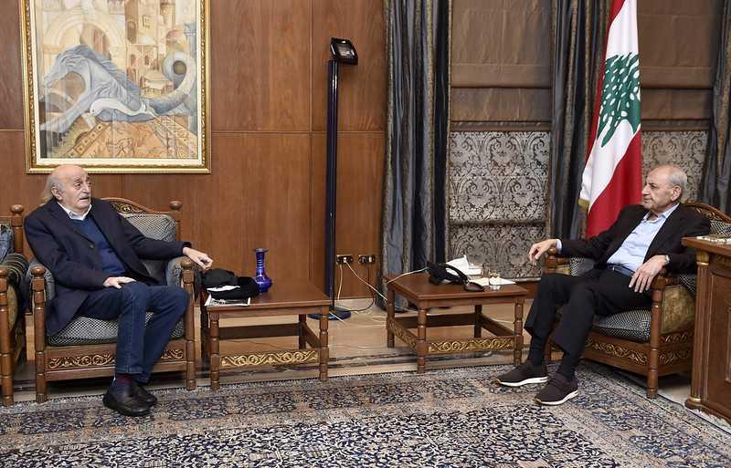  وليد جنبلاط من عين التينة: لم نفهم سبب تخوف السفارات