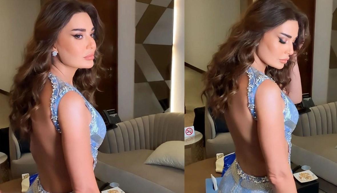 سيرين عبد النور تتألق بفستان من توقيع Michael Cinco 