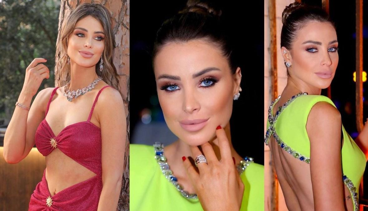 موضة- أنابيلا هلال في إطلالتَين مميّزتَين وقامة رشيقة (صور)