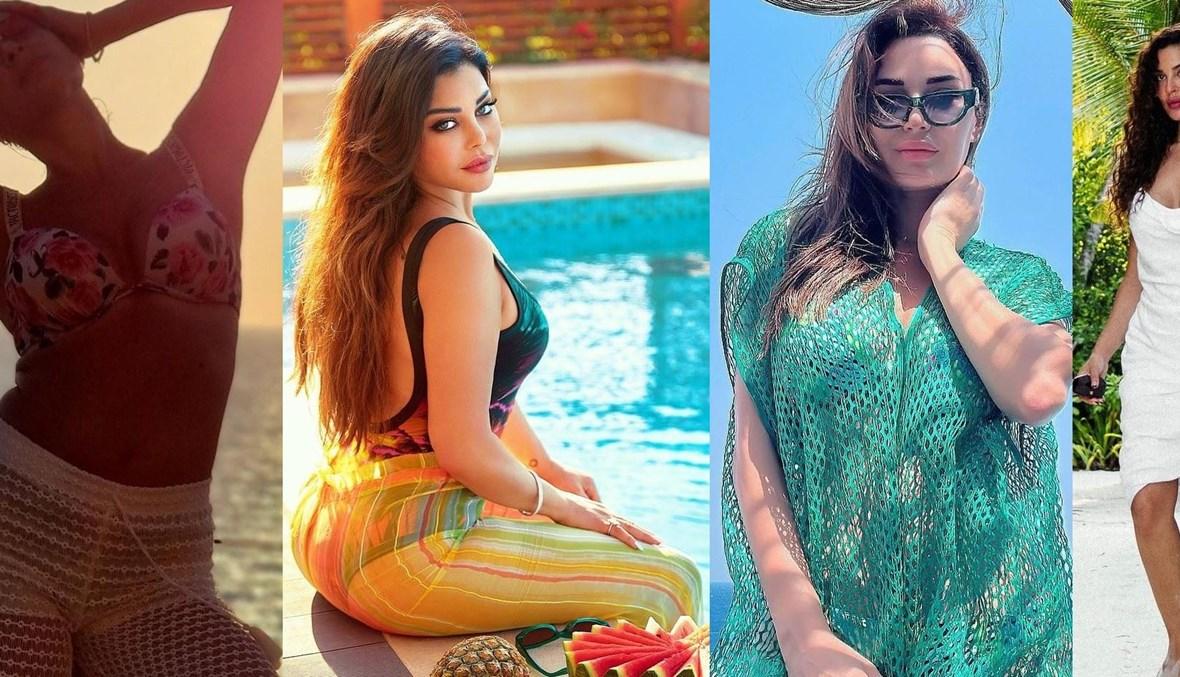 إطلالات النجمات اللبنانيّات بملابس البحر الأنيقة
