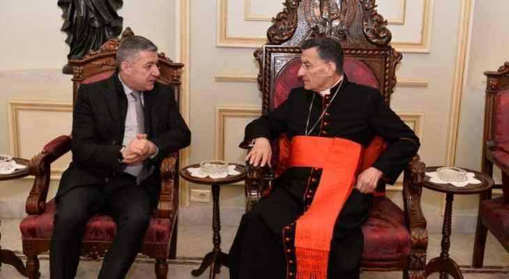 عطالله التقى الراعي وأطلعه على الاتصالات بين قوى المعارضة والوطني الحر