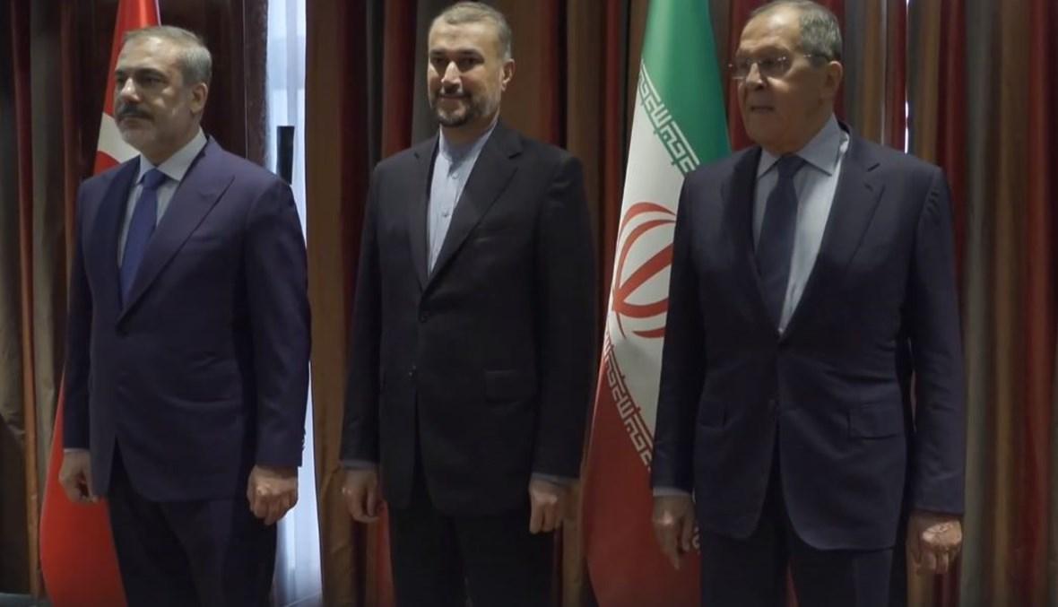 اجتماع تركي - روسي - إيراني حول سوريا... تخلله مشاورات مع بيدرسن
