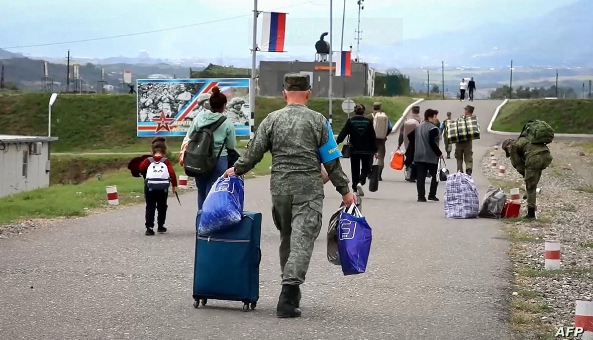 منتمون لعرقية الأرمن في ناغورنو كراباخ سيغادرون إلى أرمينيا