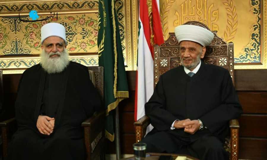 شيخ العقل من دار الفتوى: نحض على القيام بمبادرات داخلية لتسهيل الأمر على الخارج