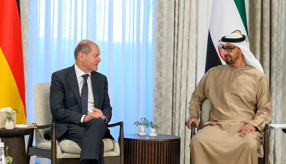 اتفاق إماراتي ألماني على العمل لمنع توسّع الصراع في غزة ‏والتوصل لحل سياسي