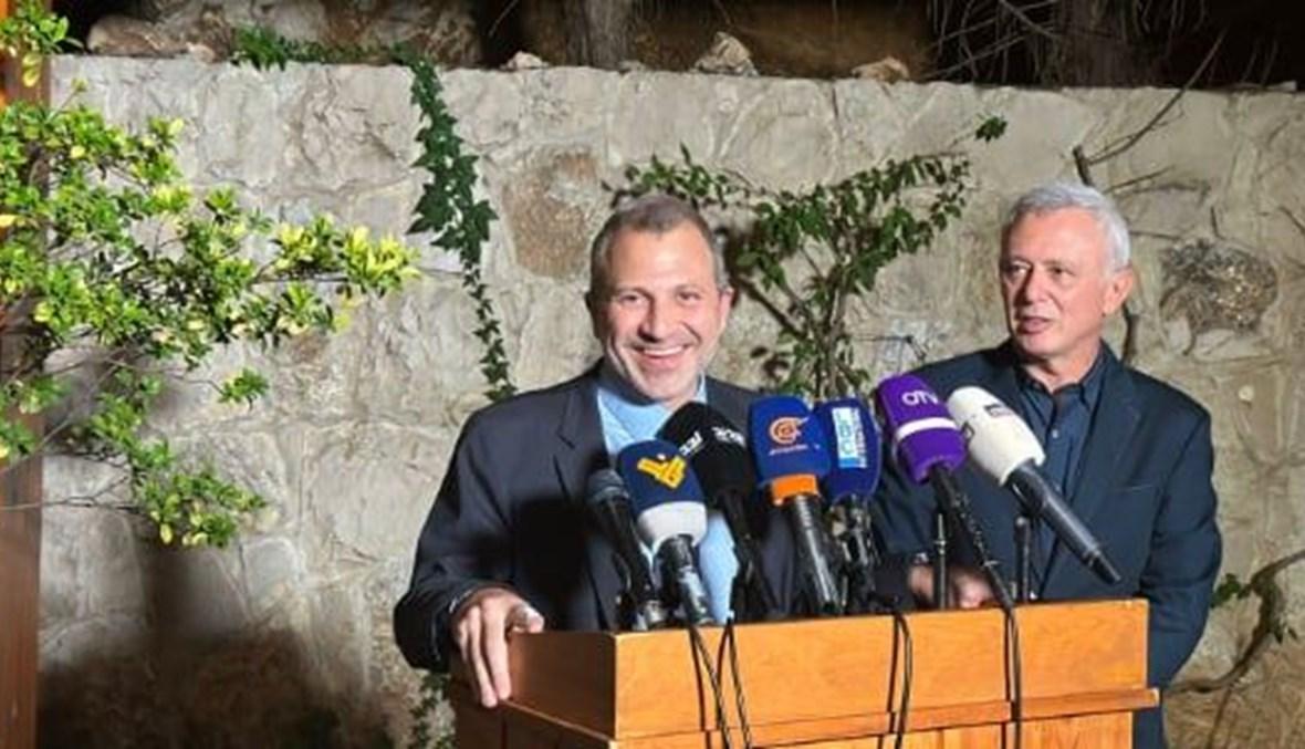 باسيل يزور فرنجية... وتفاهم على "مواجهة خطر ‏الحرب"