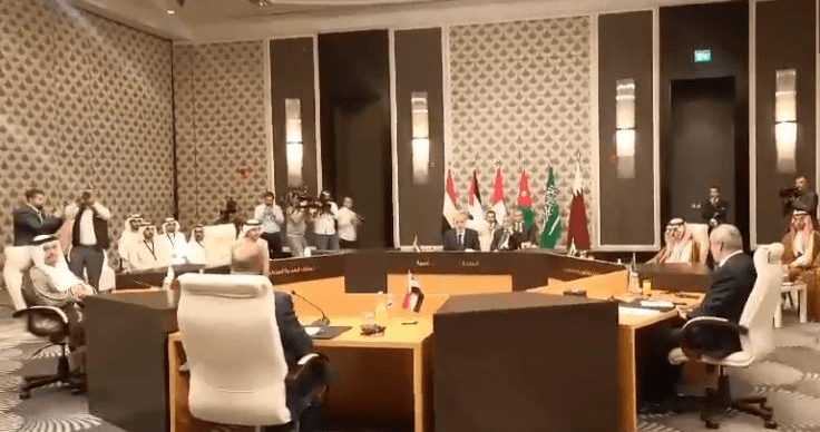 اجتماع وزراء خارجية عرب وممثل منظمة التحرير مع بلينكن في عمان