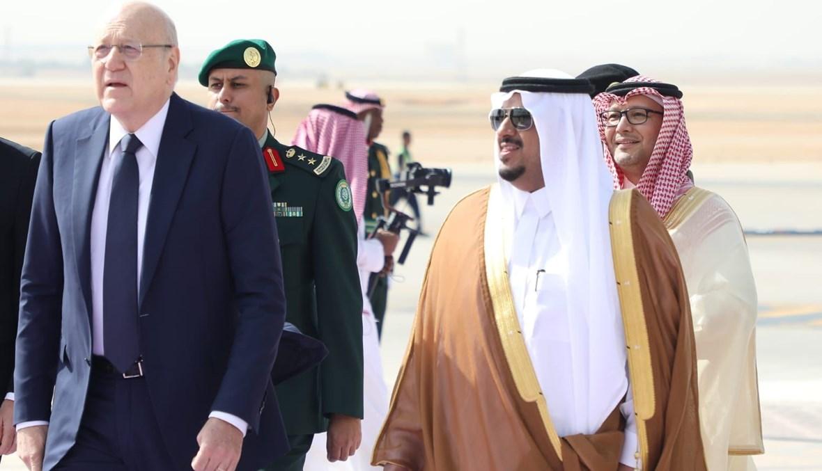 بالصور - ميقاتي في السعودية للمشاركة في القمة العربية