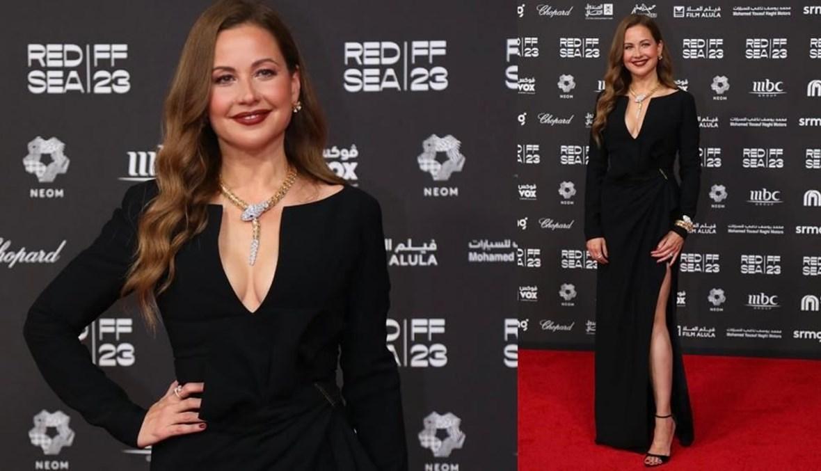ريا أبي راشد بأناقة كلاسيكيّة من زهير مراد في مهرجان البحر الأحمر السينمائي