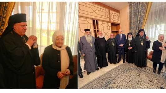المطران ابراهيم زار على رأس وفد زحلي وبقاعي دارة الحريري معزّياً