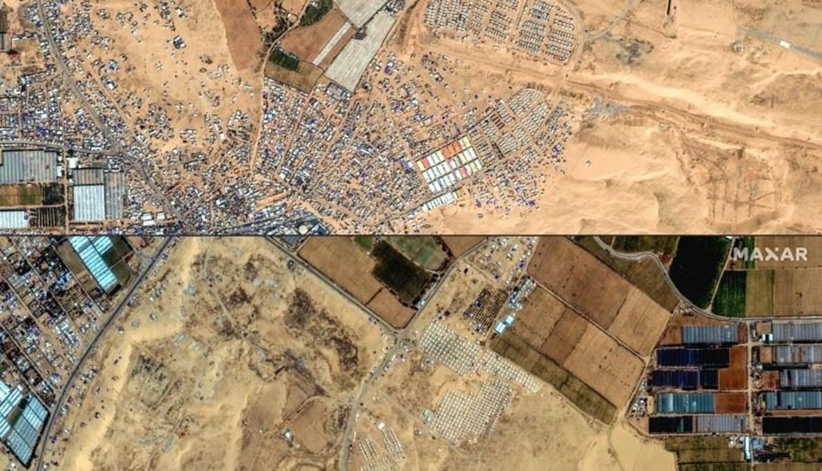 سقوط قذائف على الرصيف البحري قبالة ساحل غزة مع بدء البنتاغون بعملية البناء