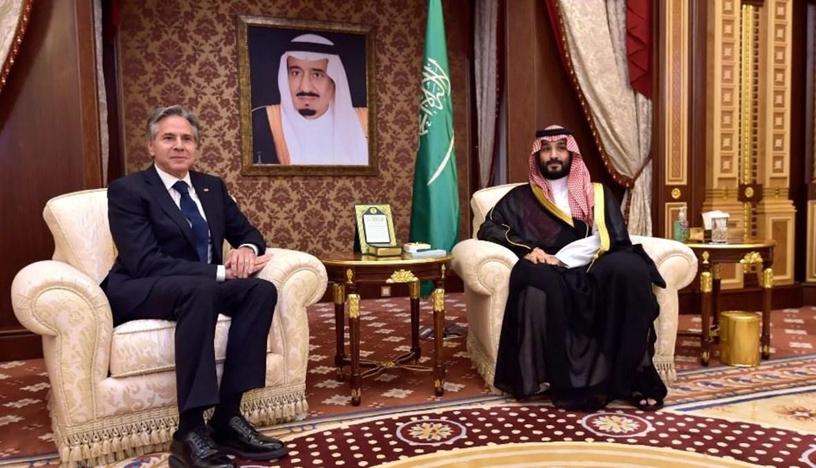 بلينكن وولي عهد السعودية يبحثان تحقيق السلام والأمن في غزة