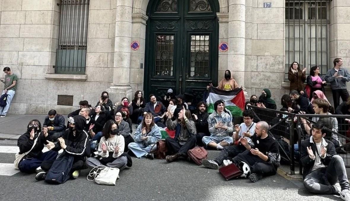محتجون لدعم غزة يعطلون عمل جامعة "السوربون"