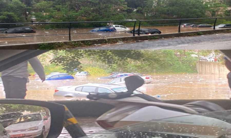السيول تغمر طرق لبنان ومناطق كسروان الأكثر تضررًا