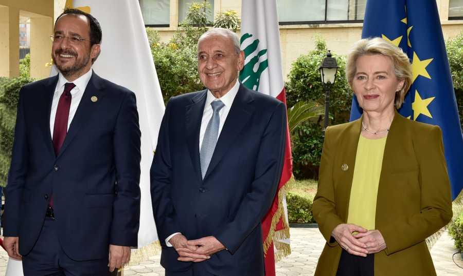 بري يلتقي خريستودوليدس وفونديرلاين: لبنان لا يريد الحرب ومتمسك بالـ1701