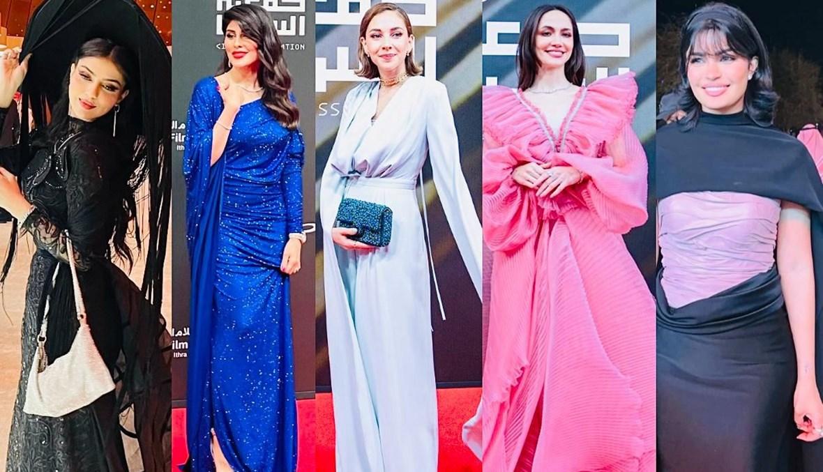 أجمل إطلالات السّجّادة الحمراء في مهرجان السينما السعودية بدورته العاشرة