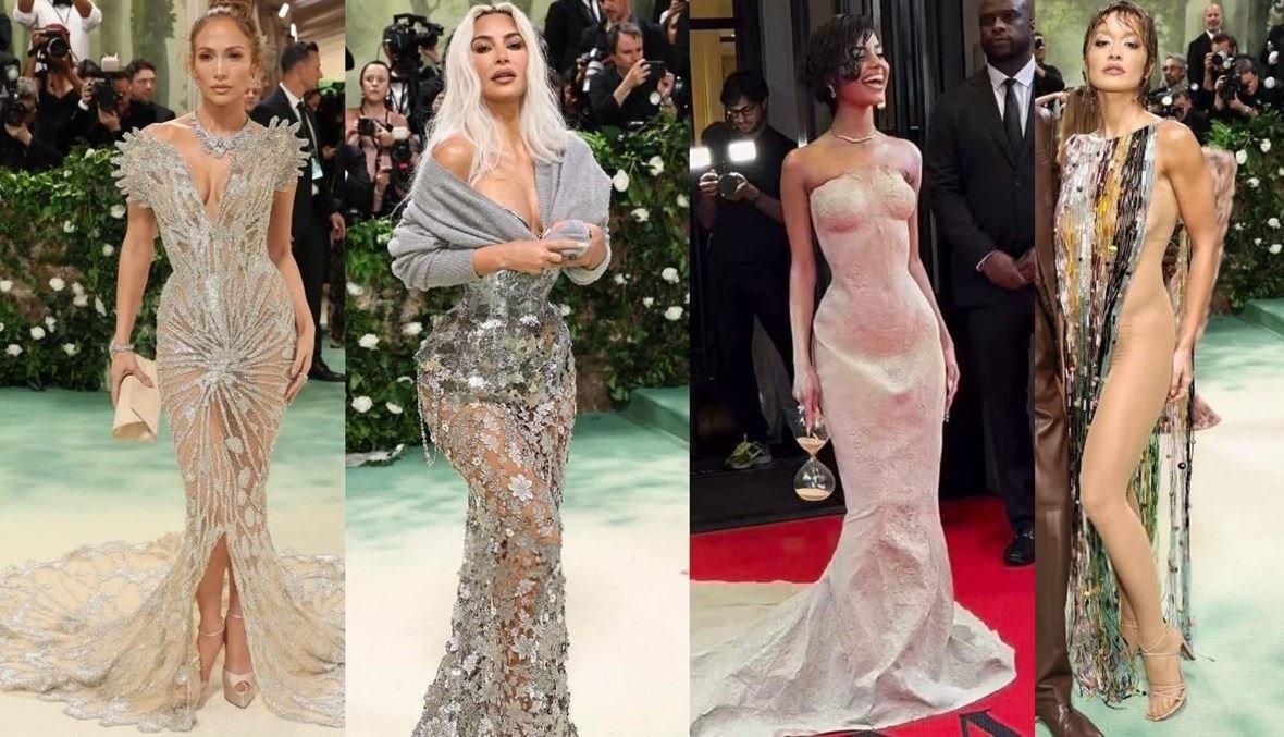 الشفّاف خيار جينيفر لوبيز وكيم كارداشيان وإيل فانينغ وريتا أورا وغيرهن في Met Gala 