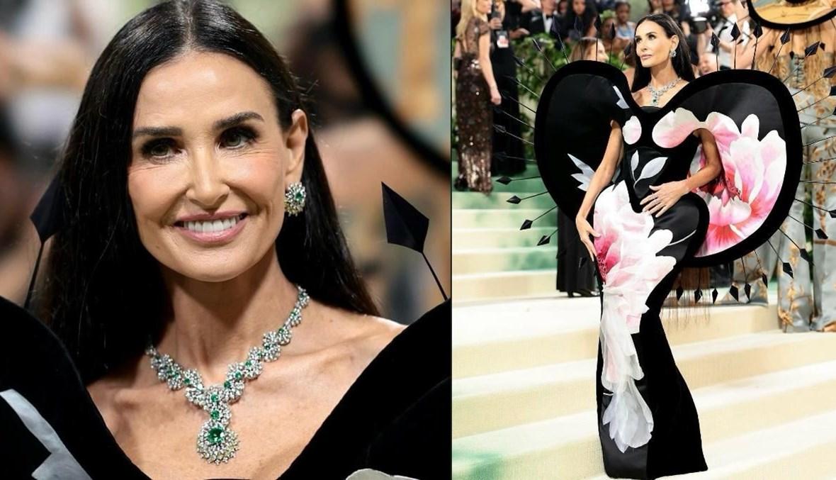 ديمي مور أشبه بفراشة في حفل Met Gala 