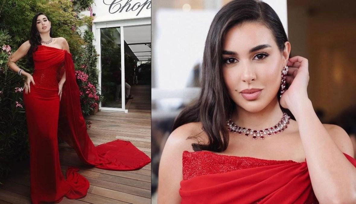 ياسمين صبري بجرأة الأحمر من جان بيار خوري في الريفييرا الفرنسيّة