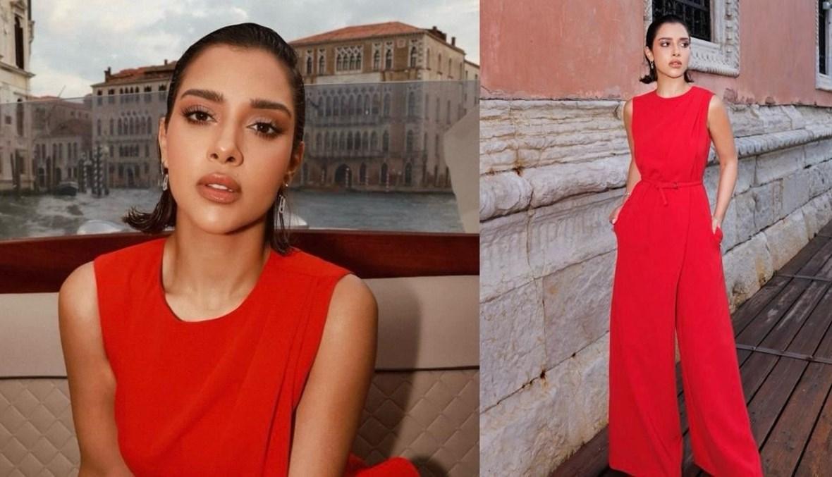 بلقيس في البندقيّة تتألّق بآخر صيحات الصيف من "ماكس مارا"