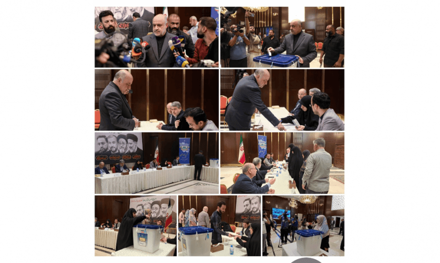 الرعايا الايرانيون في لبنان يقترعون لاختيار مرشحهم الرئاسي