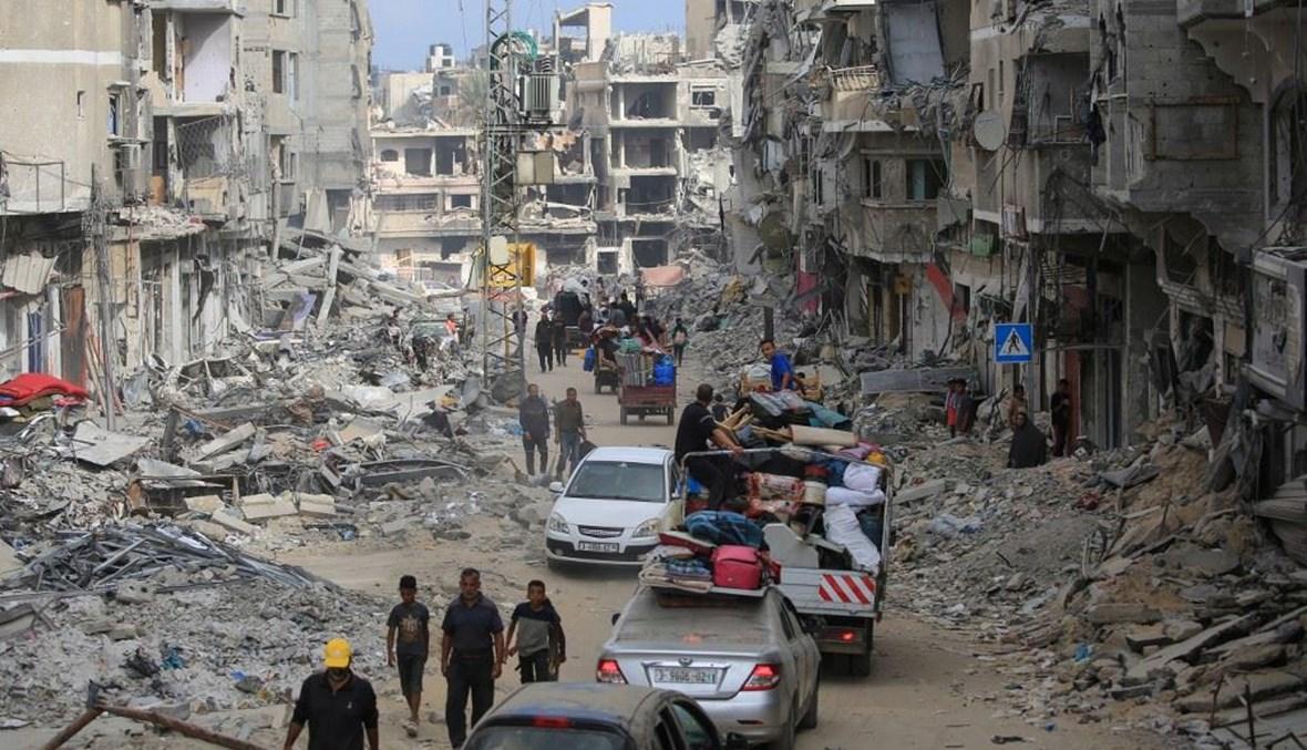 إرهاق ومعاناة وقلق... الشارع ملاذ سكان غزة بعد أوامر جديدة بالإخلاء