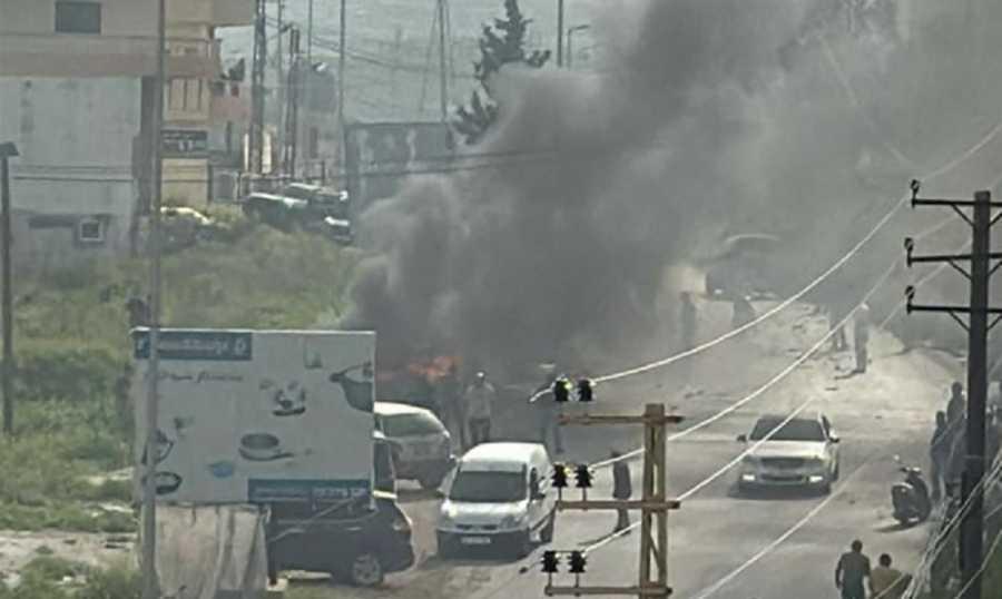 الفوسفوري يستهدف ثكنة الجيش في النبطية الفوقا.. وجريحان في مركبا ويحمر