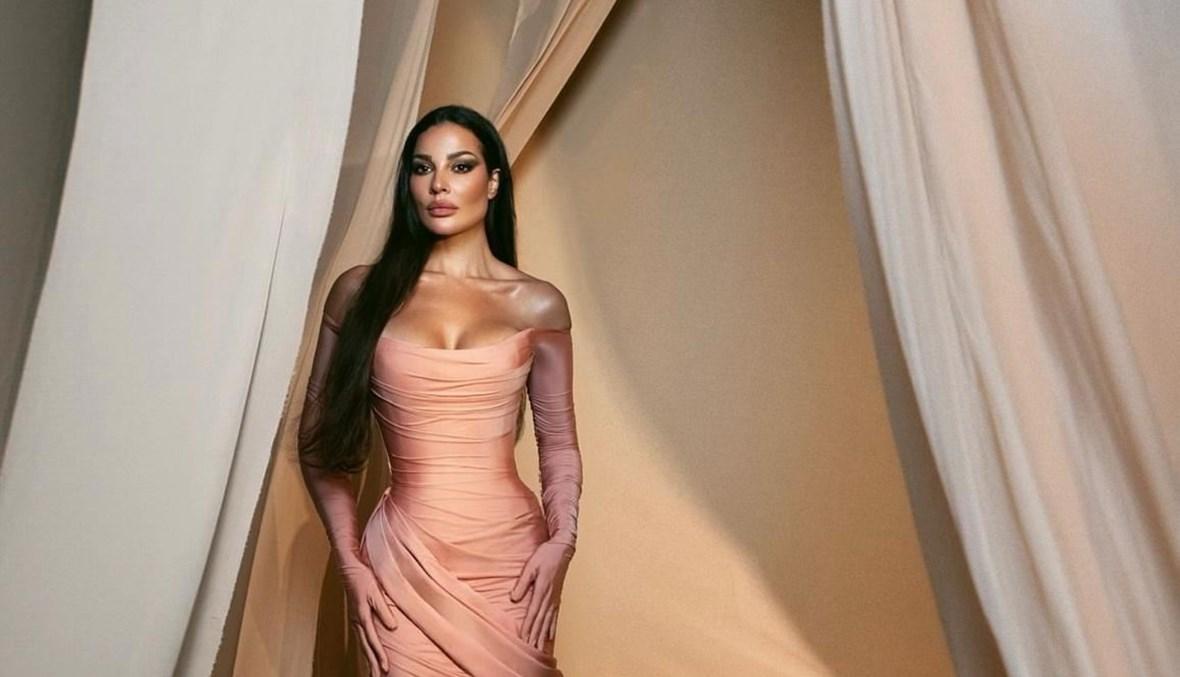 نادين نسيب نجيم بالحرير من نيكولا جبران وتصميميْن آخريْن لبنانيين