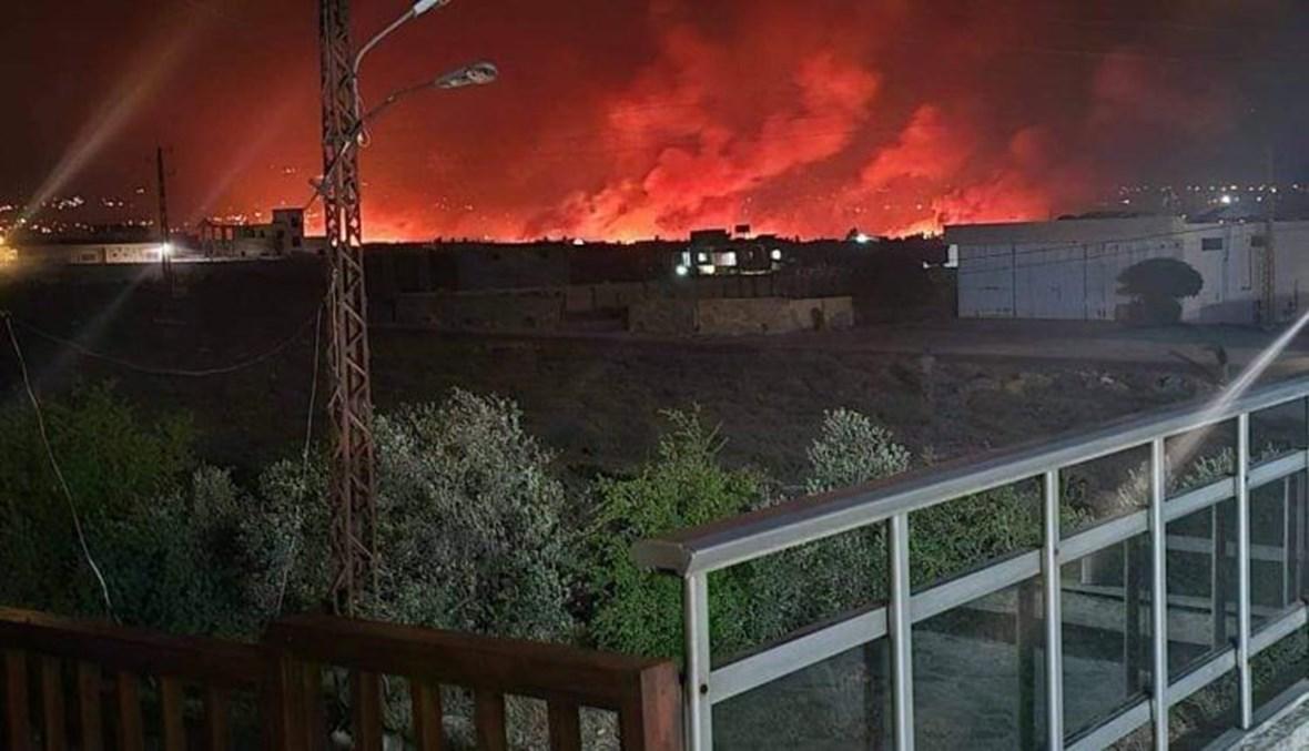 جريح في غارات إسرائيلية استهدفت شاحنات صهاريج على الحدود السورية-اللبنانية في منطقة حوش السيد علي