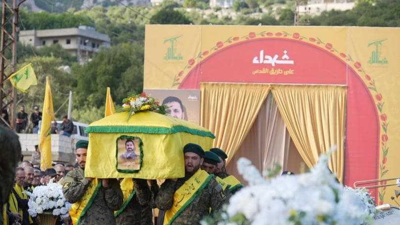 "حزب الله" يشيّع شهيديه محمد حسن فرحات وعلي مصطفى عمرو