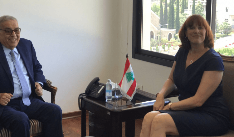 بو حبيب تمنى بعد لقائه سفيرة كندا نجاح مساعي وقف إطلاق النار