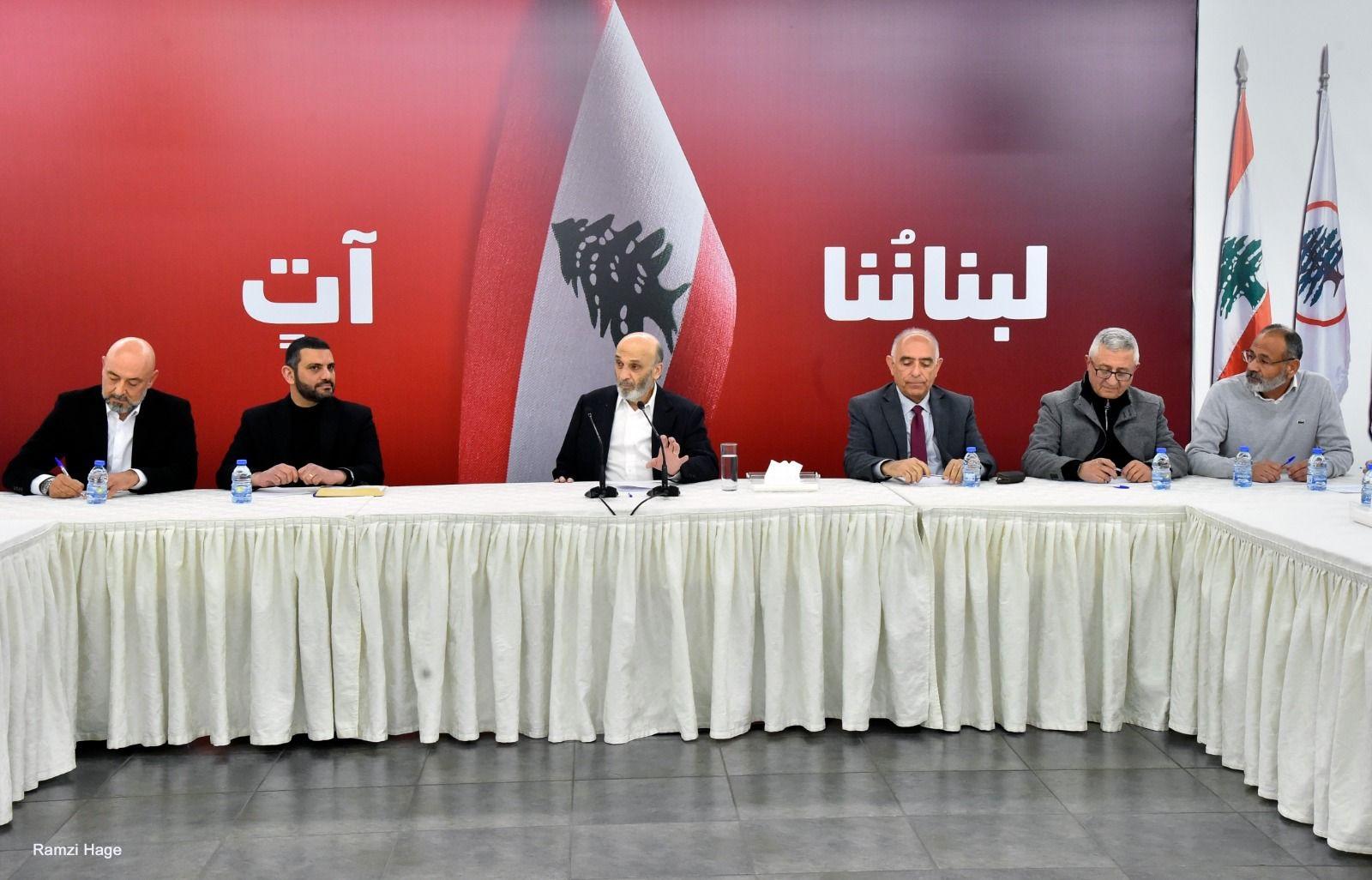 وفد من بلديات الجنوب عند جعجع.. ولقاء بينه والأب شرفان بشأن المعتقلين في السجون السورية