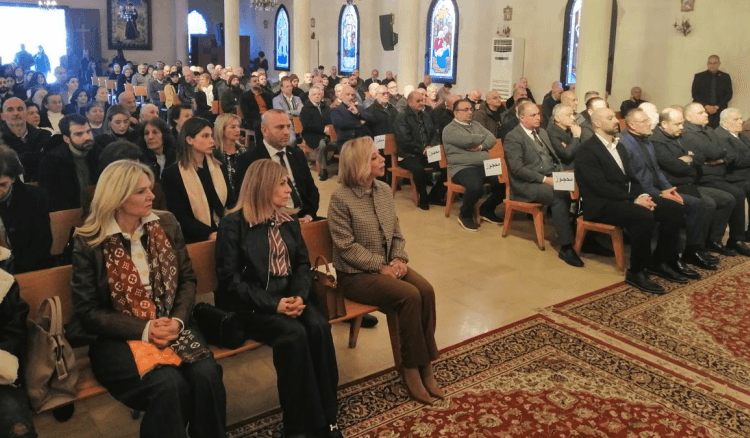 قداس في العيشية على نية رئيس الجمهورية بحضور اللبنانية الأولى