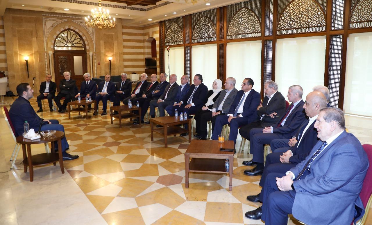 الحريري: لمساندة العهد والحكومة والتركيز على الإصلاحات