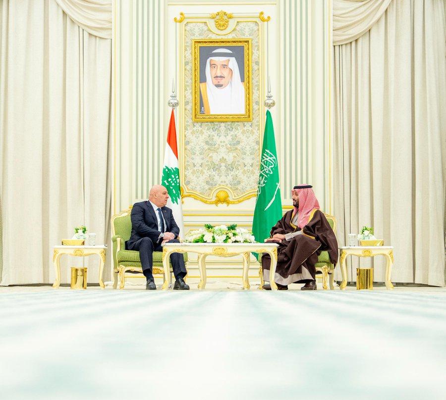 بيان سعودي لبناني: بسط الدولة سيادتها على كامل أراضيها وحصر السلاح بيدها.. عون يوجه دعوة لبن سلمان لزيارة لبنان